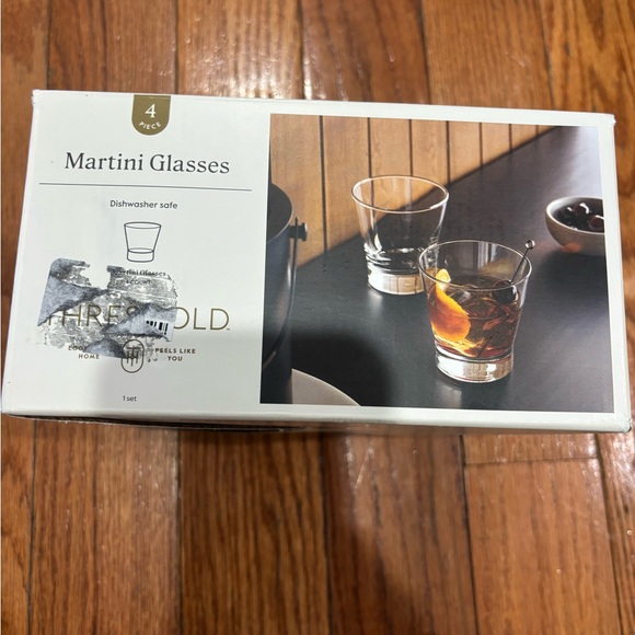 4pk Entertaining Martini Short Cocktail Glass Set - Threshold Dishwasher-Safe - Picture 2 of 6